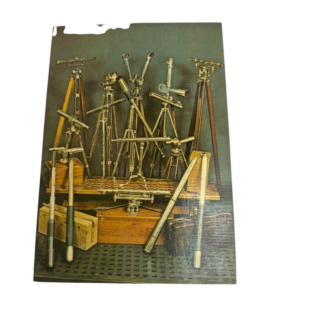 Vintage Golden Whale Ltd Nautical Antiques Optical Instruments Postcard